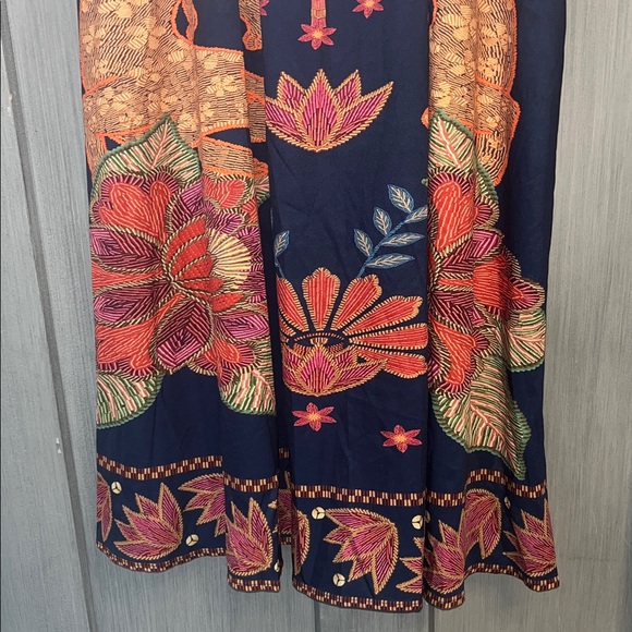 SHEIN Sz LG 8/10 Bohemian Spaghetti Strap Maxi Dress, Flowy Adjustable Straps - Picture 4 of 11